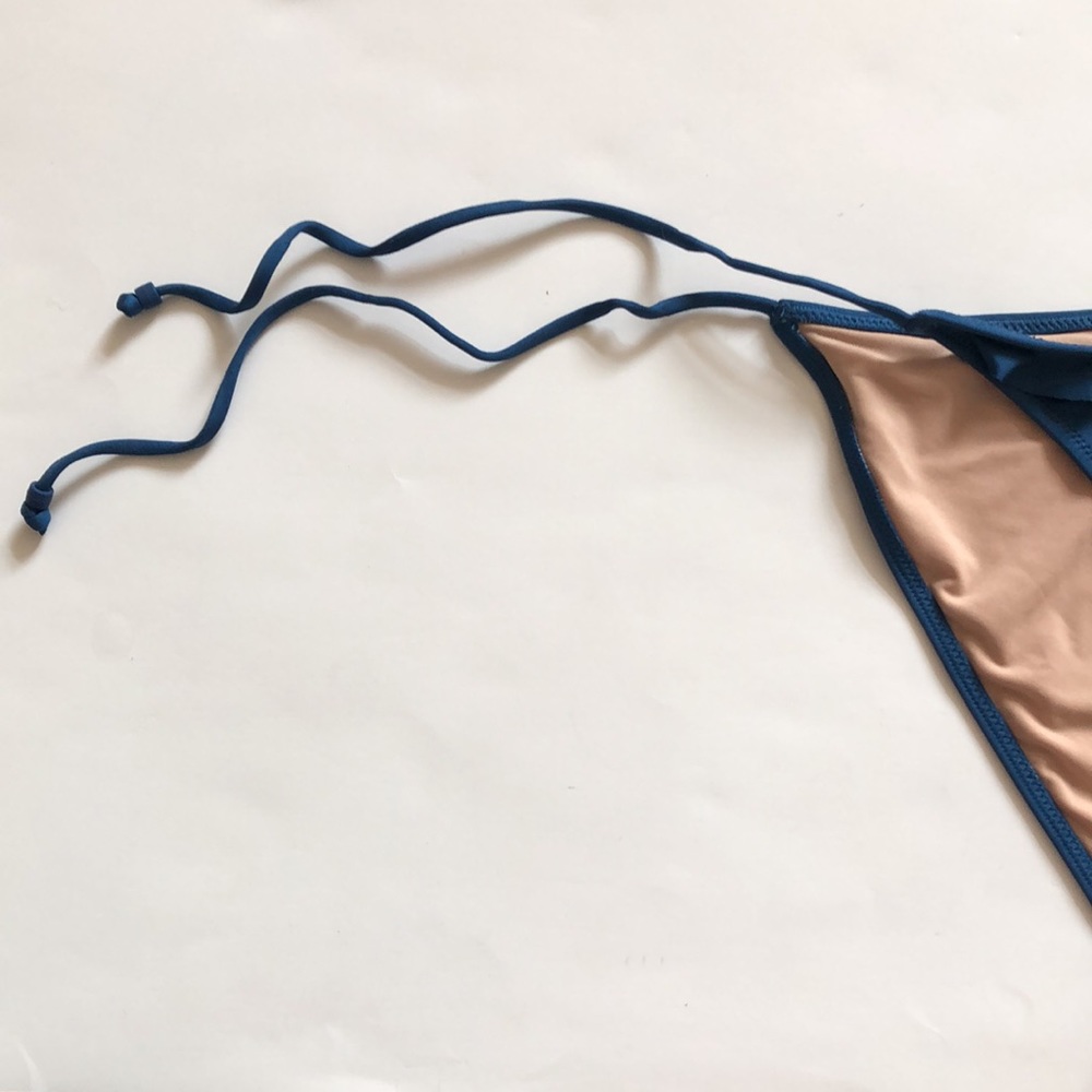 HOST PICK J. Crew L Blue Bikini Set Top & Bottom Adjustable NWT Brand New Great - Picture 4 of 13